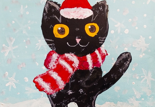 03-18020. Автор - Дяченко Катерина. Вік 7 років. Сніжок. Номінація - живопис. Техніка - акрил (1)