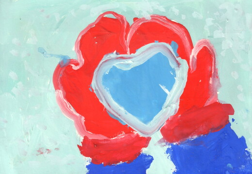 Сердечко зі снігу