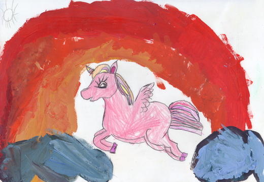 Єдиноріг і веселка