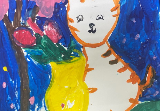 Натюрморт з котиком